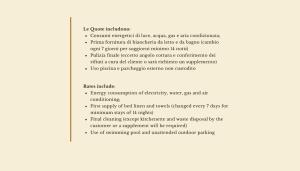 Una página de un documento con el texto de un cuestionario en ISA-Residence with swimming-pool just 4 km from Baja Sardinia, apartments with outdoor private space and air conditioning, en Cala Bitta