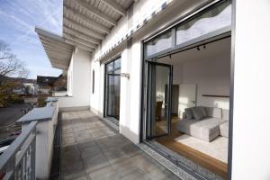 Balkón nebo terasa v ubytování Domizil Frutania