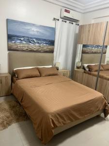 Postel nebo postele na pokoji v ubytování Farid Street - Studio - Dakar Plateau