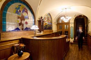 Koupelna v ubytování Hotel Residence U Černého Orla