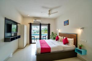 Postel nebo postele na pokoji v ubytování baga beach see side