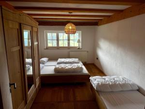 Voodi või voodid majutusasutuse Alpe Sonnenruh toas