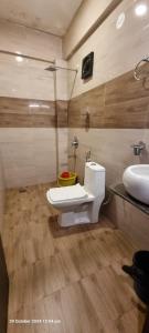 Koupelna v ubytování baga beach see side