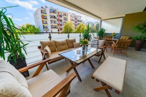 Balkón nebo terasa v ubytování Sandev Apartments Mocha