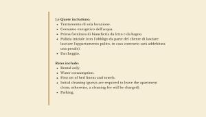 a page of a document with a list of tasks at Residence with swimming-pool in Arborea just 300 meters from the beach in Arborea 