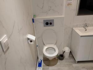 Koupelna v ubytování Appartement cosy avec jardin à Cayeux-sur-Mer 28 m²