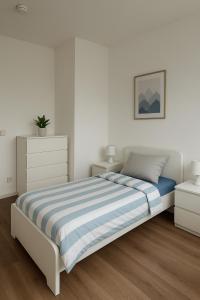 Postel nebo postele na pokoji v ubytování Monteur- und Ferienwohnung Viernheim