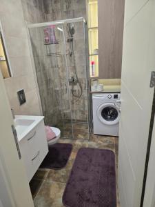 Koupelna v ubytování AKI lux apartman