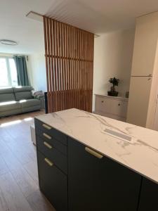 Kuchyň nebo kuchyňský kout v ubytování Chambre à Saint-Denis