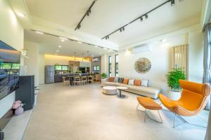 Χώρος καθιστικού στο 蔥滿勝蒜villa民宿