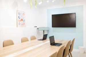 Μια τηλεόραση ή/και κέντρο ψυχαγωγίας στο Bucio Coliving