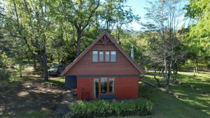 Zahrada ubytování Cabañas Frente al Lago Calafquén