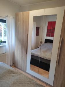 Postel nebo postele na pokoji v ubytování Wolfsschlucht