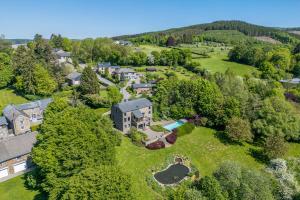 an aerial view of a house with a yard at Sous le Cielle d'Ardenne in La Roche-en-Ardenne