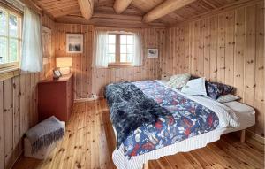 Postel nebo postele na pokoji v ubytování Awesome Home In Ljørdalen With Sauna