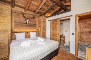 Postel nebo postele na pokoji v ubytování Chalet Pain Saigle