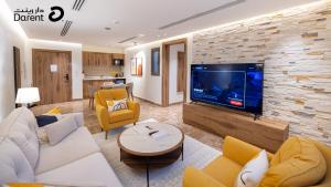 Et tv og/eller underholdning på Darent Super Luxury One bedroom Al Aqiq