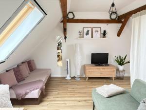 TV a/nebo společenská místnost v ubytování Ferienwohnung Willi II