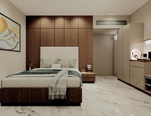 Una cama o camas en una habitación de Aceotel Premier Ujjayanta, Ujjain 24 fotos más