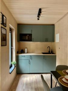 Η κουζίνα ή μικρή κουζίνα στο Brīvdienu māja Tumškalni