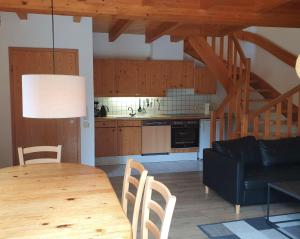 Kuchyň nebo kuchyňský kout v ubytování Natur Ferienpark 7 - Typ B