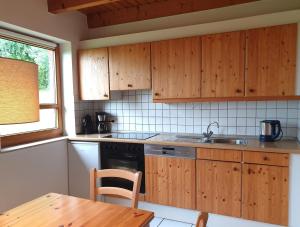 Η κουζίνα ή μικρή κουζίνα στο Natur Ferienpark 23 - Typ A