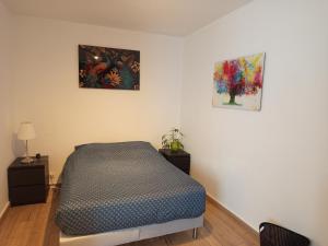 Postel nebo postele na pokoji v ubytování Escale a Brest