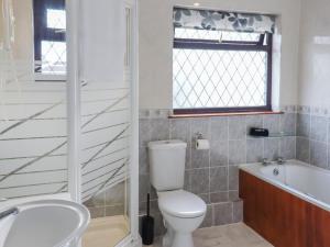 チェプストウにあるRadford Retreatのトイレ、浴槽、洗面台を備えたバスルーム +7枚の写真