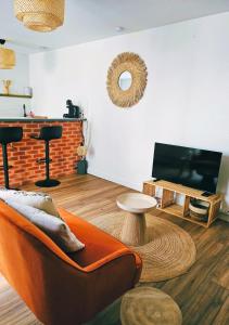 TV a/nebo společenská místnost v ubytování L'Esprit Bohème