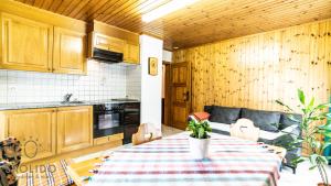 Köök või kööginurk majutusasutuses Haus Jägerheim, Herbriggen