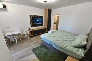 Μια τηλεόραση ή/και κέντρο ψυχαγωγίας στο Sofia Luxury Studio