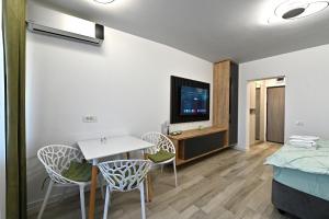 Μια τηλεόραση ή/και κέντρο ψυχαγωγίας στο Sofia Luxury Studio