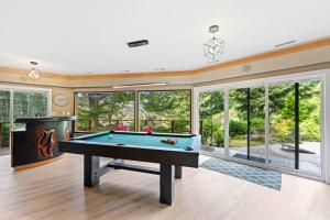 Biliár nebo kulečník v ubytování Octagon House