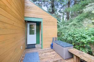 Zahrada ubytování Downtown pet friendly wood cabin