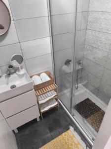 Koupelna v ubytování Casiña Ermi