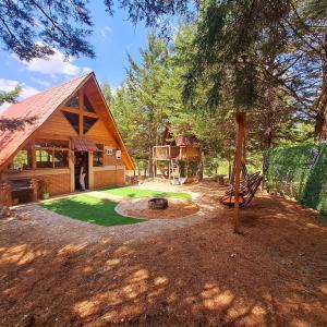 Zahrada ubytování Cabaña Familiar