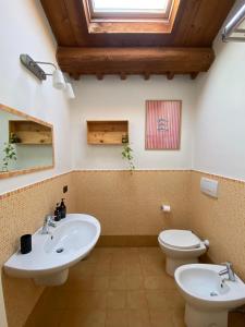 Koupelna v ubytování Locanda Merlaschio