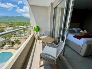 Vista general de una montaña o vista desde el departamento