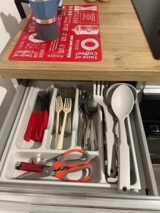 Kuchyň nebo kuchyňský kout v ubytování Villa Stella Marina