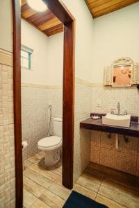 Koupelna v ubytování Pousada Recanto dos Pássaros + 30 fotografií