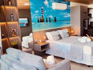 Posezení v ubytování Maceió - Pajuçara - New Time Apt 518