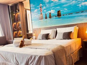 Postel nebo postele na pokoji v ubytování Maceió - Pajuçara - New Time Apt 518 + 18 fotografií