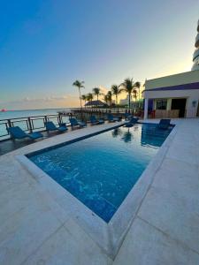 Bazén v ubytování O melhor da Beira Mar de Fortaleza nebo v jeho okolí