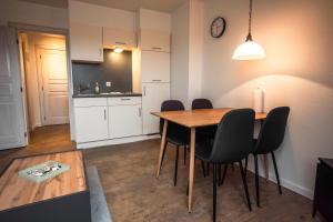 Η κουζίνα ή μικρή κουζίνα στο Deichkoje 3 Dagebüll