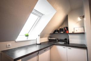 Η κουζίνα ή μικρή κουζίνα στο Deichkoje 5 Dagebüll