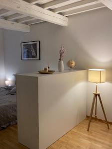 Ένα ή περισσότερα κρεβάτια σε δωμάτιο στο Ganaceto54