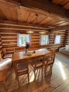 Posezení v ubytování Chaloupka U tří Meluzín