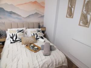 Ένα ή περισσότερα κρεβάτια σε δωμάτιο στο Studio Pieniny Szczawnica