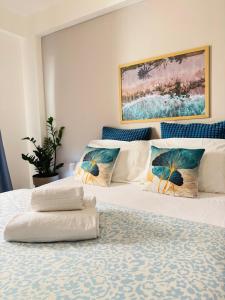 Postel nebo postele na pokoji v ubytování casa azul netflix near the sea