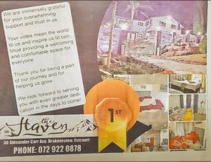 a sign with a picture of a hat on it at The Haven: Make our Home your Home in Estcourt